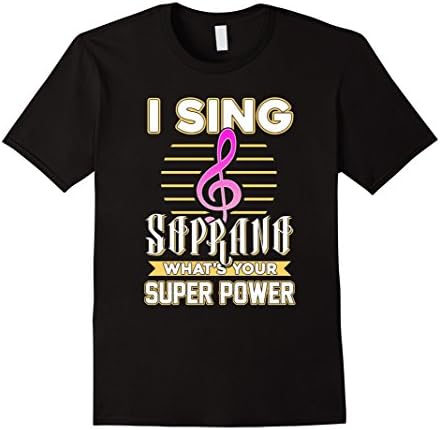 Mens Soprano singer music choir tee shirt 2XL Black