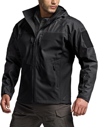FFNIU Tactical Jackets for Men, Waterproof and Windproof Outdoor