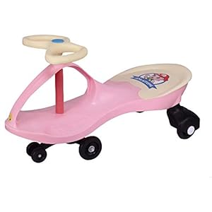 Webby Strong & Smooth Twister Magic Car, Weight Capacity 80 KG (Pink)