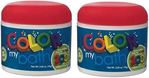 Color My Bath 119 - Make Lots of Fizzy - Fun -Colorful Baths (2 Pack) - 5.30oz