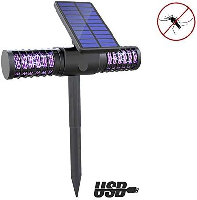 FOXSMZZ Solar Energy Mosquito Lamp UV Light