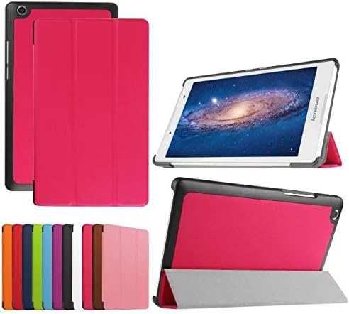 Xindayi Lenovo Tab2 A8/ Tab3 8 Case - Ultra Lightweight Slim-shell Stand Cover Case for Lenovo Tab 2 A8 2015 Release/ Lenovo Tab 3 TB3-850F 2016 Release 8-Inch Tablet Only, (rose)