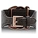 Leather and Crystal Owl Cuff Bracelet