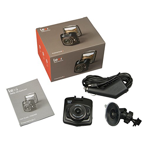 Dash Cam by Lexi - Dashboard Camera for Cars - Full HD Recording Camera with 2.4" LCD Display Mirror, G Sensor, Loop Recording, Motion Detection, Parking Monitor - Car Video Recorder Security Camera