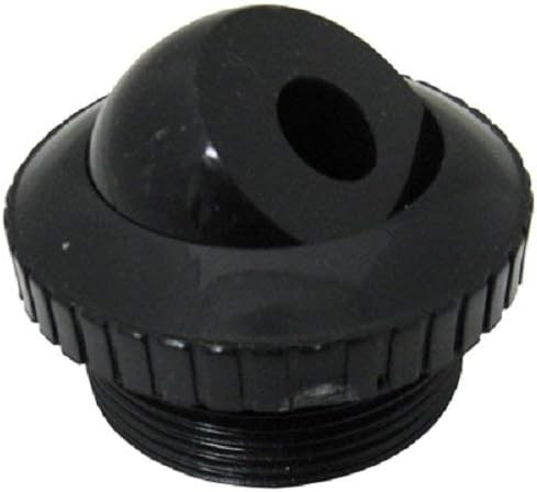 Custom Molded Products 25552-204 1.5" MPT Black Pool & Spa Eyeball Fitting with 1/2" Orifice