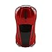 CHUYI Cool Sports 3D Car Shaped Wireless Optical Office Mouse 1600DPI 3 Button for Computer Laptop (Red- 1 Pack)
