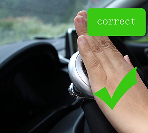 Gogolan Power Handle Car Steering Wheel Suicide Spinner Accessory Knob for Vehicle (black)