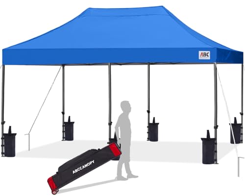 ABCCANOPY Pavillon 3x6 Wasserdicht Faltpavillon Pop-up,UV+,Blau
