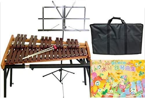 コオロギ 正規激安 シロフォン 高級卓上木琴 Eco32 スタンド 曲集付 オリジナルバッグ