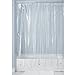 mDesign Vinyl Waterproof Shower Curtain Liner with Weighted Magnetic Hem and Heavy Duty Metal Grommets - for Bathroom - 54