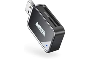 Anker USB 3.0 SD Card Reader, 2-in-1 SD Card Reader for SDXC, SDHC, MMC, RS-MMC, Micro SDXC, Micro SD, Micro SDHC, UHS-I Card