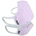 Vogmask Pink Organic / N99 Filter Layer / Organic Cotton / LARGE (over 120 lbs)