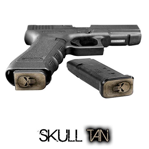 GunSkins Pistol Mag Skin Camouflage Kit DIY Vinyl Magazine Decal - 6 Pack (Skull Tan Specialty Pattern)