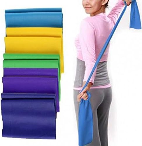 Gym High Elasticity Yoga Rubber Stretch Resistance Exercise Fitness Band Strap geshiglobal