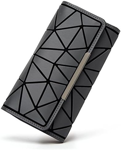 Wallet Geometric Wallet Cards Bag Noctilucent Female Hologram Silver Luminous Bag Purse Shinning