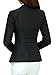 Aro Lora Women's Long Sleeve Slim Fitted Casual Work Plain Suit Jacket Blazer US 8-10 Black
