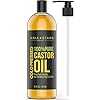 Aria Starr Castor Oil Cold Pressed – 16 FL OZ – 100% Pure Hair Oil For Hair Growth, Face, Skin Moisturizer, Scalp…