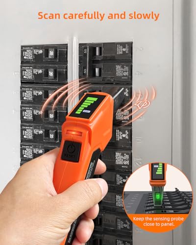 Focemta Circuit Breaker Finder Kit with GFCI Outlet Tester for 90-135V AC Circuits,Includes Light Socket Adapter, 3-2 Prong Grounding & Clip Adapter,Portable Electrical Tool with Carrying Case