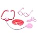 Lumiparty Baby Play Doctor Kit Medical Toys Cosplay Doctor Medical Tool Toys Children's Pretend Doctor Playing for Kids Pink