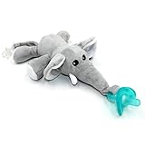 Baby Pacifier, Ztacking Pacifier Holder Infant Binky Nipple Teether Soothier Animal Elephant Toy Paci for Boys Girls - Non Toxic Removable Soothing