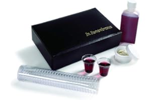 Broadman Church Supplies Portable Communion Set, Black, 25 Cups