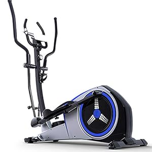 YAMMY 3 In 1 Professional Elliptical Cross Trainer, Cardio Home Office Fitness Workout Machine with Quiet Brake System for All Ages Max User Weight 150 Kg