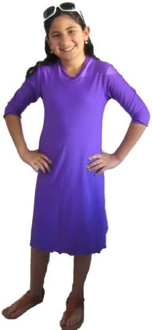 Aqua Modesta® Modest Girls Swim Dress/ Cover Ups- Deep Purple -6