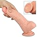 Realistic Dildo with Suction Cup,Transparent Adult Toys (Flesh-112#)