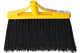 Bristles 4055H Angle Broom Head Only Replacement Flagged Poly Bristles, Large, Black, Pack of 1