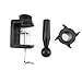 yueton Budget Wig Stand Clamp For Mannequin Head Manikin Holder (Black)