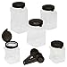 Snapware 1121605 Airtight Food Storage 10 Piece Square Canister Set, Multicolor