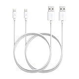 [Apple MFi Certified] [2-Pack] Anker 6ft / 1.8m Premium Lightning to USB Cable with Compact Connector Head for iPhone, iPod and iPad (White)