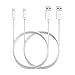 [Apple MFi Certified] [2-Pack] Anker 6ft / 1.8m Premium Lightning to USB Cable with Compact Connector Head for iPhone, iPod and iPad (White)