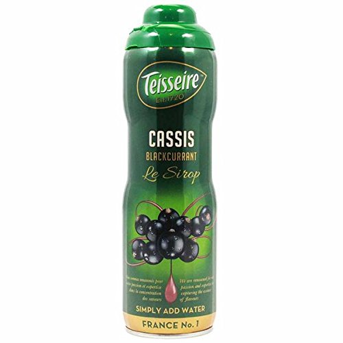 Black Currant (Cassis) Teisseire all natural Syrup 600 ml 20.3oz, 3Pack