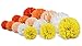 Voplop Paper Pom Poms - 20 pcs of 8, 10, 14 Inch - Paper Flowers - Perfect for Wedding Decor - Birthday Celebration - Table and Wall Decoration (Orange Mix)