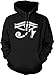 Tcombo Eye Of Horus - Illuminati Symbol Unisex Hoodie Sweatshirt (Black, X-Large)