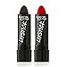 Vivid Black and Red Lipstick - 2 Pack Combo - Bold, Translucent, No Sheen Lip Color With Matte Finish - Makeup and Cosmetics by Splashes & Spills