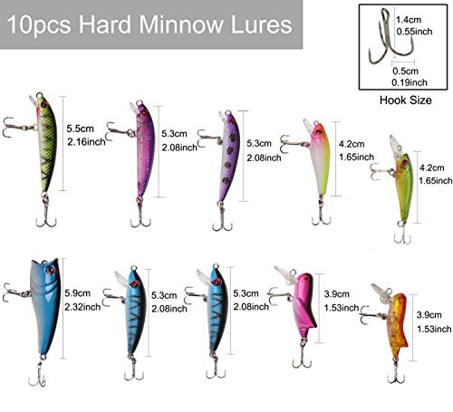 OROOTL Forellenköder Kunstköder Set, 30Stk Angeln Spoon Köder Wobbler Weiche Blinker Angelköder Angelzubehör Set für… – Bild 6