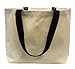 Earthwise Reusable Grocery Bag Beach Shopping Tote Extra Large Heavy Duty 12 oz Cotton Canvas Multi Purpose 20 inches x 14 inches Proudly Made in the USA (Natural)