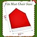 Christmas Chair Covers Santa Hat Chair Back Covers Xams Chair Covers Caps Slipcovers Set for Christmas Festive Home Dinner Table Chairs Decoration Kitchen Party Decor (1-6Pack)