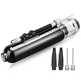 house-M Dual Action Ball Pump - Just 6 Inches Small, Premium Hose Holder with Needle, Effective Air Pump for Ball Maintenance, Basketball, Volleyball, Football - with 3 Needles and 2 Nozzle