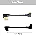 3Pcs Short USB Fast Charging Cable 90 Degrees Micro USB Cord Right Angle High Speed USB 2.0 Cable Charger Cord Data Charge Cable for Car Power Bank Android Cell Phone 6 Inch Black