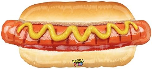 1 XL Party Balloon New 32 inch Hotdog Realistic Barbecue BBQ Baseball Party Favors cart Truck Advertising Concession Stand