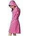 Zicac Women's Polka Dots Raincoat Lightweight Belted Rain Jacket