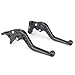MTO® Pair YAMAHA 02-03 R1 / 99 - 04 R6 / 06 - 09 R6S / 01 - 05 FZ1 FAZER Short Brake Clutch Levers Black 1999 2001 2002 2003 2004 2005 4YFY688F14SB
