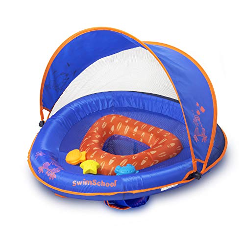SwimSchool Deluxe Baby Float with Adjustable Canopy 624 Months