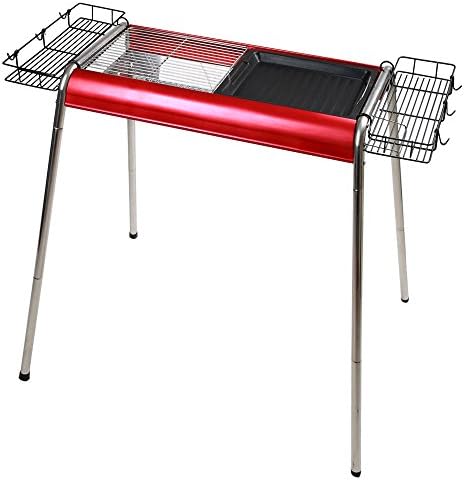 PengMei BBQ Charcoal Grill, Portable Grill, Foldable Aluminum BBQ Grill, Large Size Camping Grills for 5-10 People, Yakitori Grill Kebab Grill Satay Grill for Family Garden Outside