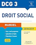 DCG 3 - Droit social Manuel 2018/2019 (2018-2019) (DCG 3 - Droit social (1)) (French Edition) by 