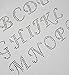 Pick 15 Letters Cursive Alphabet Letters Appx 2 Inches Clear Rhinestone Iron on Hotfix Transfer Decal Handmade USA