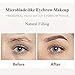Music Flower Eyebrow Tattoo Pen Microblading Eyebrow Pencil Tattoo Brow Ink Pen with a Micro-Fork Tip Applicator Creates Natural Looking Brows Effortlessly and Stays on All Day (Chestnut)
